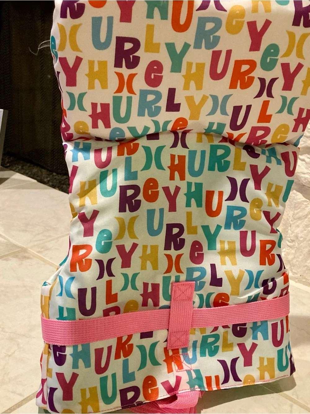 NWT Hurley Infant Swim Vest in Pixel Critter Multi Color/ size small